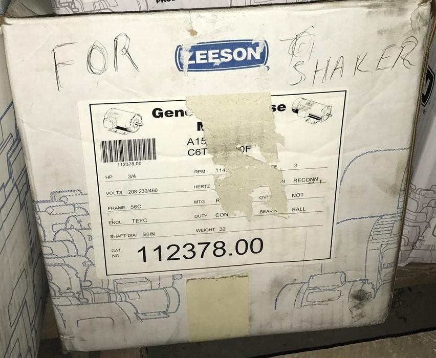 LEESON 112378.00 3/4HP 1140RPM 56 TEFC 208-230/360V 3PH 60HZ