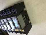 LOT OF 6-- SIEMENS 3NE8017 50 AMP FUSES, WITH FUSE BLOCKS