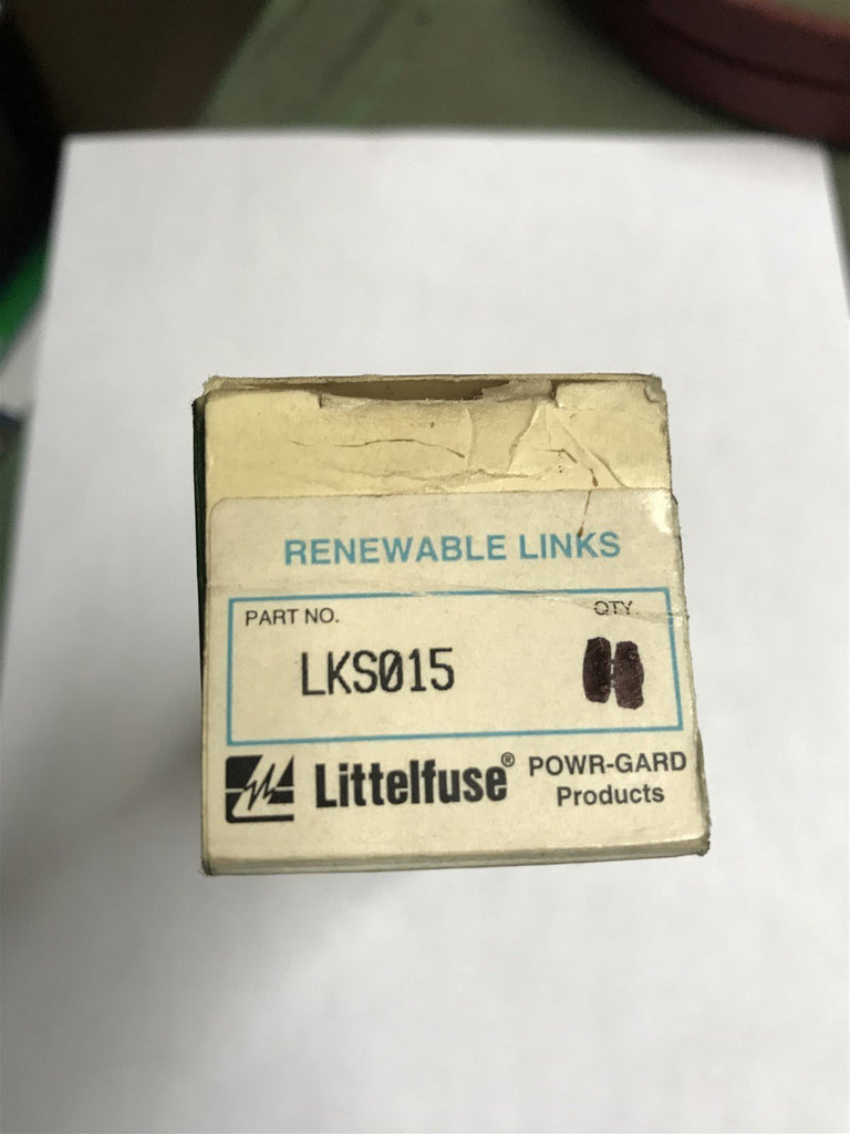 LKS015 LITTELFUSE RENEWABLE FUSE LINKS LOT OF 11