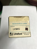 LKS015 LITTELFUSE RENEWABLE FUSE LINKS LOT OF 11