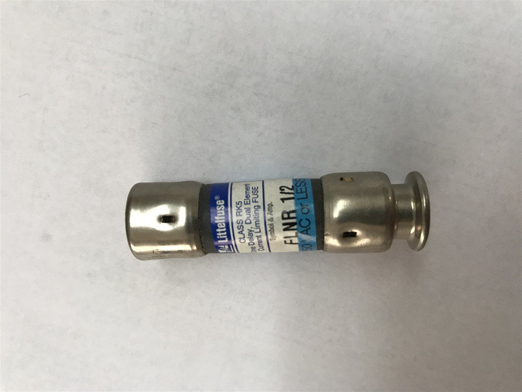 LITTELFUSE FLNR 1/2 TIME DELAY FUSE, 1/2 AMP, 250 VAC OR LESS, LOT OF 5