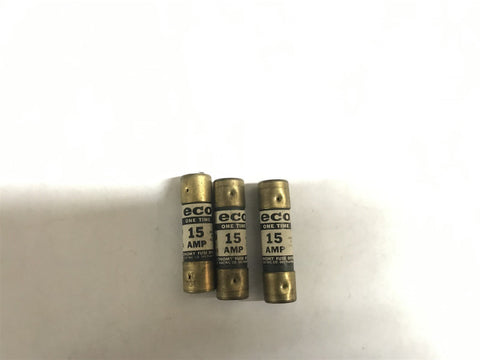 ECON 15 A FUSES LOT OF 3