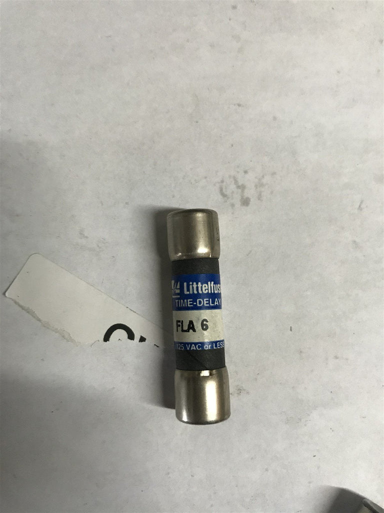 NEW LITTELFUSE FLA6 FUSE FLA 6 6 AMP FLA 125 VOLT LOT OF 6
