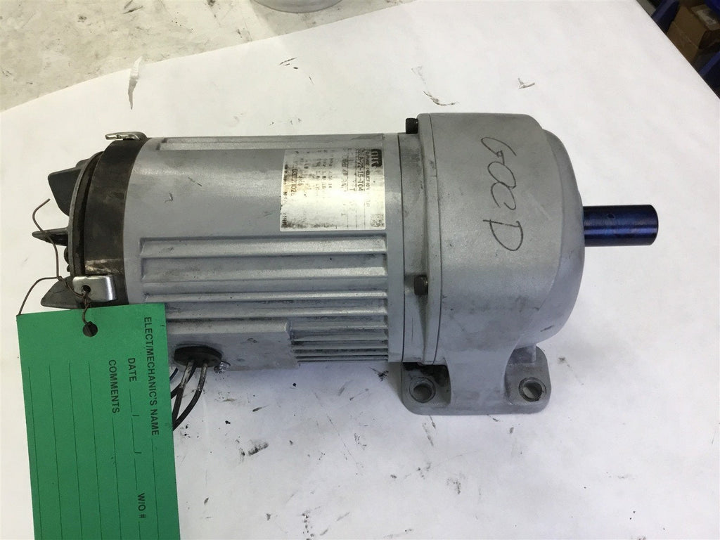 NISSEI 0.4 KW MOTOR 4P --DATA PLATE IS SCRATCHED