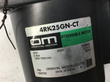ORIENTAL MOTOR 4RK25GN-CT 25 WATT 0.35 A 200 VOLTS, 1250/1550 RPM