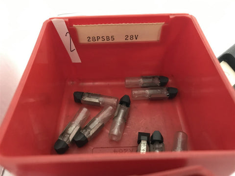 28PSB5 28V LOT OF 9 BULBS