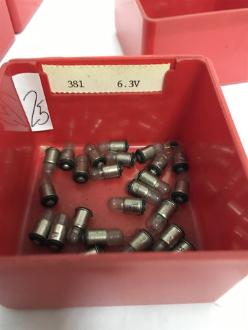 381 6.3V LOT OF 24 BULBS