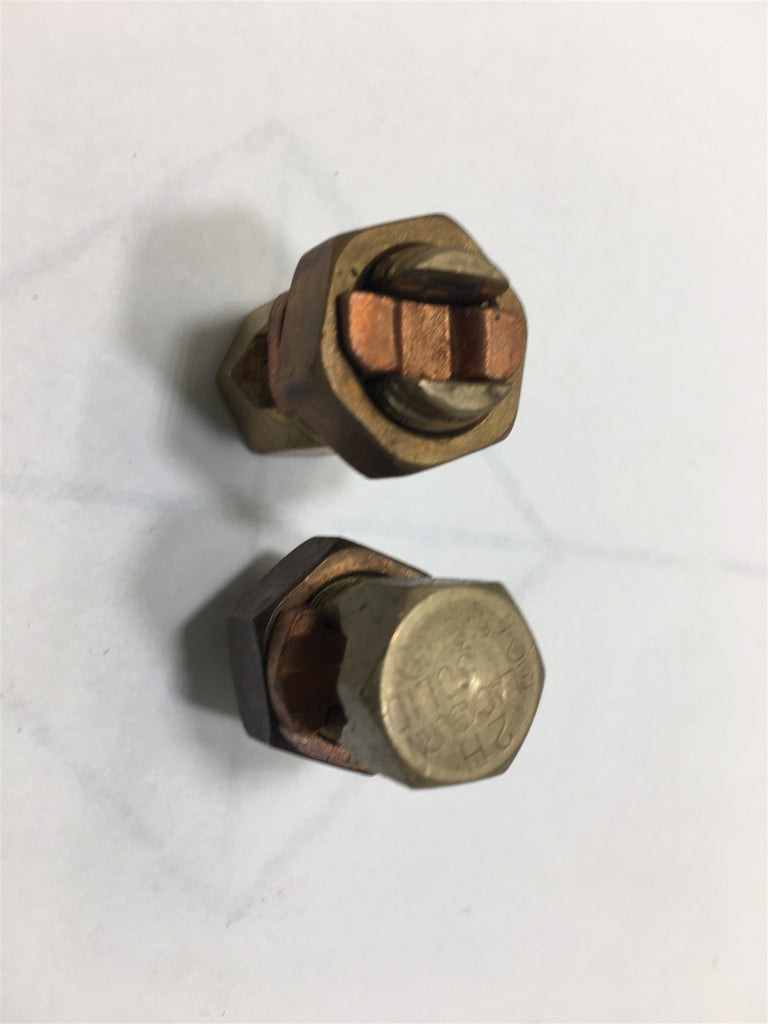 LOT OF 2-- BLAKCBURN 2H SPLIT BOLT CONECTORS 2 SOLID 6-3 AWG