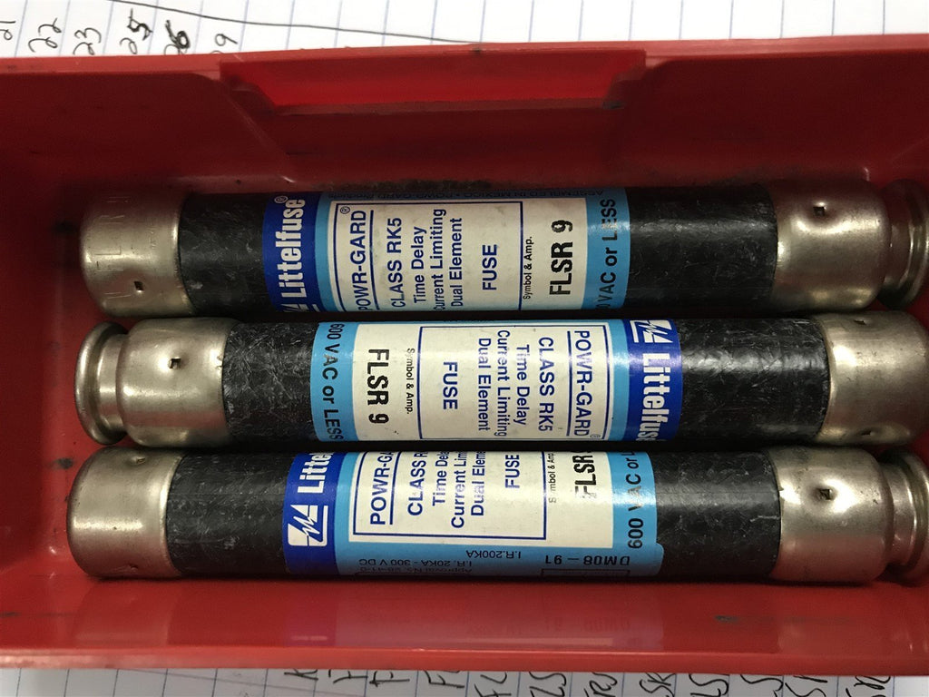 LITTELFUSE FLSR 9 LOT OF 3 FUSES