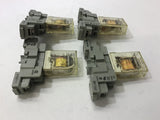 LOT OF 4-- EAGLE SIGNAL I6QICA120 RELAY WITH BASE, 120 V COIL