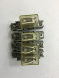 LOT OF 4-- EAGLE SIGNAL I6QICA120 RELAY WITH BASE, 120 V COIL