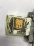 LOT OF 4-- EAGLE SIGNAL I6QICA120 RELAY WITH BASE, 120 V COIL