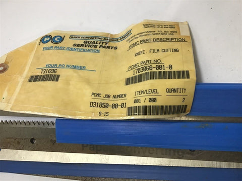 PAPER CONVERTING MACHINE COMPANY 1703066-001-0 LOT OF 7