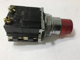 RED ILLUMINATED PUSHBUTTON 120 VOLTS 60 HZ 6V LAMP