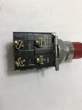 RED ILLUMINATED PUSHBUTTON 120 VOLTS 60 HZ 6V LAMP