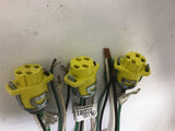 1CDB1-N 120/208 VOLTS 20 AMPS 12 AWG CONNECTOR LOT OF 6