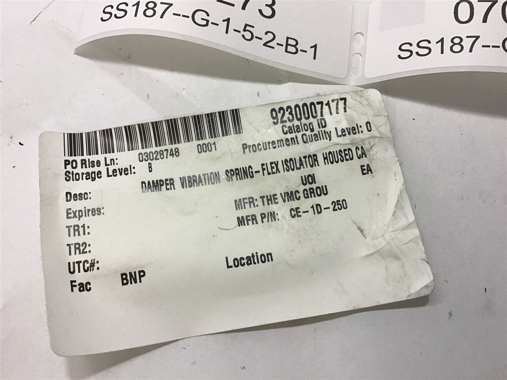 VMC GROUP VE-1D-250 DAMPER VIBRATION SPRING-FLEX ISOLATOR