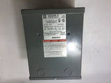 SQUARE D TRANSFORMER 2S1F 2 KVA 1 PHASE 60 HZ 480 240 V PRI 120/240 V SEC