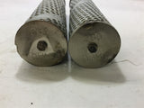 STAINLESS STEEL FILTERED ELEMENT 3 PRONG PLUG 200 OHMS LOT OF 2