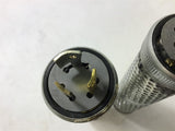 STAINLESS STEEL FILTERED ELEMENT 3 PRONG PLUG 200 OHMS LOT OF 2