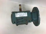 Dodge Tigear 176Q15R56 15:1 Ratio Right angle Gear Reducer 1.27 Input HP