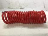 Power Products 15' Coil Air Set SAE J844 Type 3B 1/2 o.d. A Dot Red