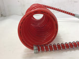 Power Products 15' Coil Air Set SAE J844 Type 3B 1/2 o.d. A Dot Red