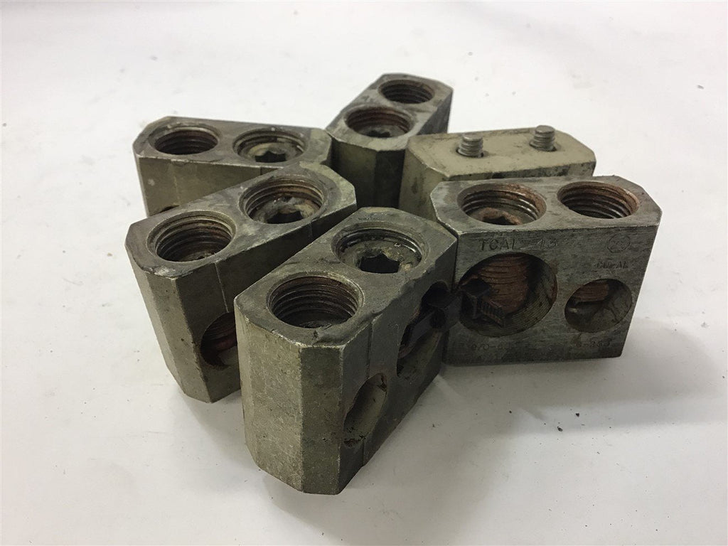 GE TCAL-43 Mechanical Aluminum Lugs Twin 2/0-250 Qty 6