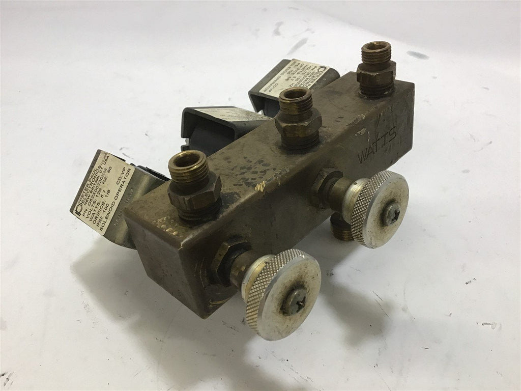 PETER PAUL ELECTRONICS O52X00230KM SOLENOID VALVE 120 V 60 HZ 100 PSI LOT OF 3