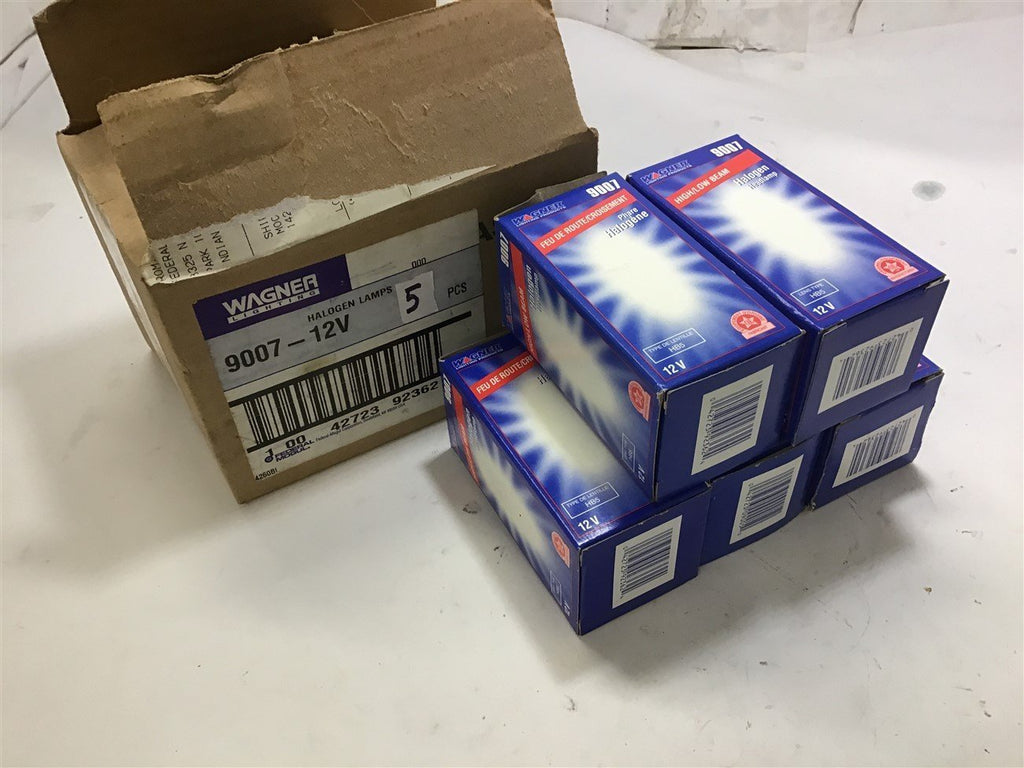 WAGNER 9007 HIGH/LOW BEAM HALOGEN HEADLAMP LOT OF 5