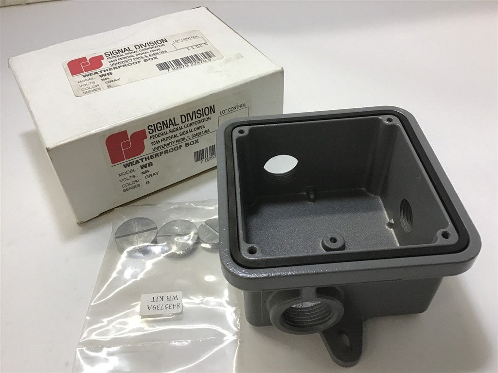 Signal Division WB Weatherproof Box Gray Ser B