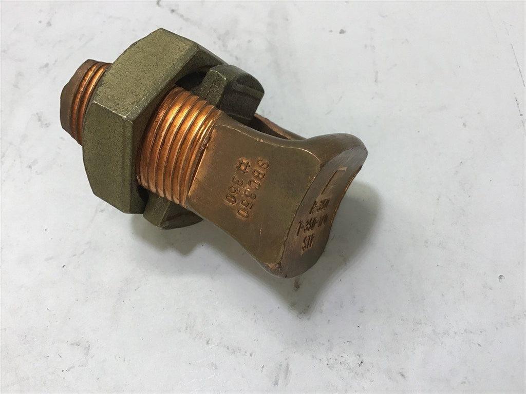 NSI R-350 T-350-1/0 STR Brass Bronze Split Bolt Connector