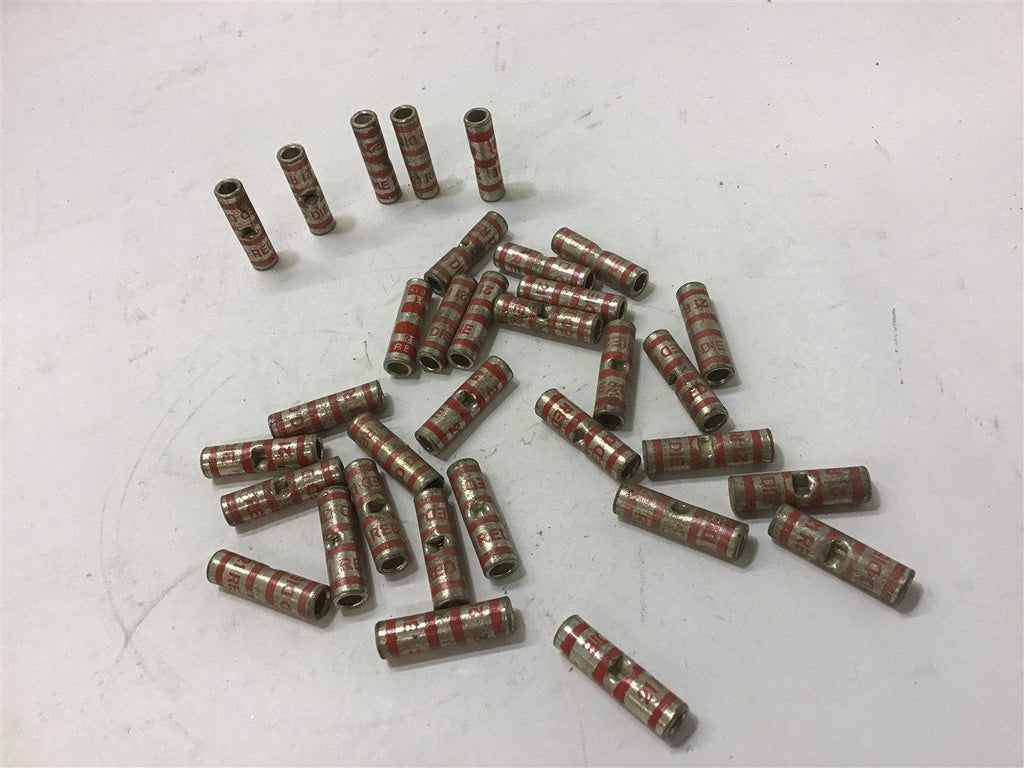 Compression Connectors Die 21 Red 30 Pcs