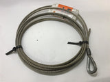 Crosby G-450 Red U-Bolt Clips Size 1/4 1010051 Lot of 6 w/ Wire Rope