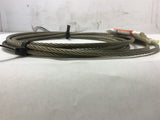Crosby G-450 Red U-Bolt Clips Size 1/4 1010051 Lot of 6 w/ Wire Rope