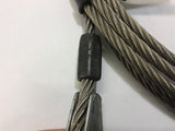 Crosby G-450 Red U-Bolt Clips Size 1/4 1010051 Lot of 6 w/ Wire Rope