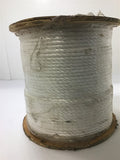 1/4" x 600ft Twisted White Polypropylene Rope