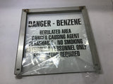 BNZ-001A Double Sided Sign With Frame 14.25" x 14.25"