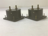Simpson Electric Model 57 Gauges 0 - 1500 Amperes AC M-10485-12 FS-5A Qty. 2