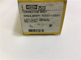 Hubbell 2531 Connector Body Insulgrip Twist-Lock 4P 5 Wire 20 A 3 Ph 120/208 VAC