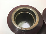 Superior Tire 1450 STD Poly Wheel Roller 3" OD 1-7/8" ID 3-3/8" Long Lot of 2