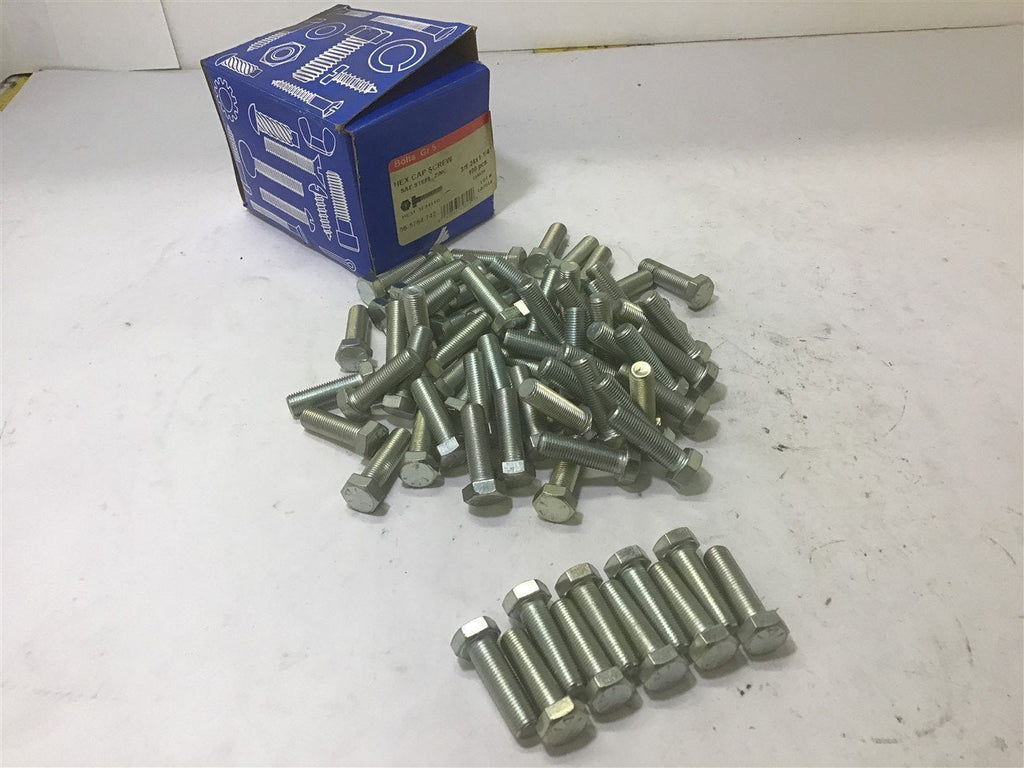 Hex Cap Screw SAE Steel Zinc 3/8-24x1 1/4" Grade 5