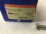 Hex Cap Screw SAE Steel Zinc 3/8-24x1 1/4" Grade 5