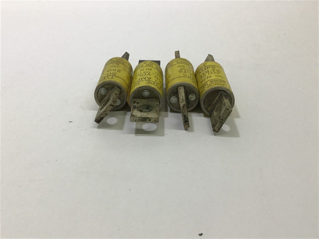 Federal Pacific Electric RFN 50 Economy Fuse 250 V Lot of 4