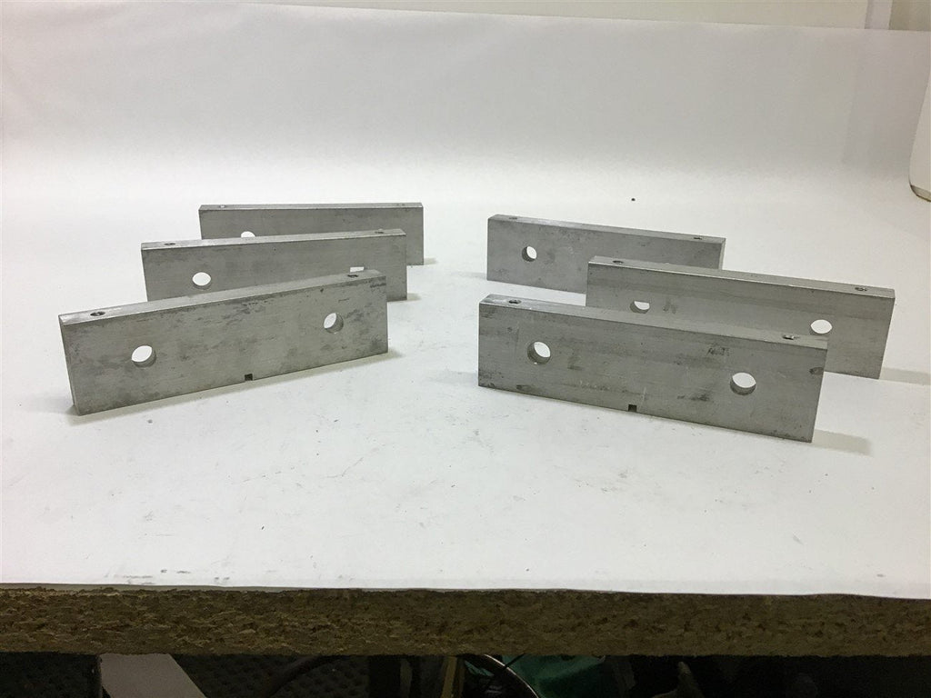 H74-827-D05-A Lot of 6 Aluminum Bar 5" Long 1 7/16" Width 1/2" Thick