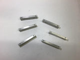 H74-827-D05-A Lot of 6 Aluminum Bar 5" Long 1 7/16" Width 1/2" Thick