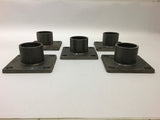 Mounting Block Lot of 5 1.650" Bore 4"x4"