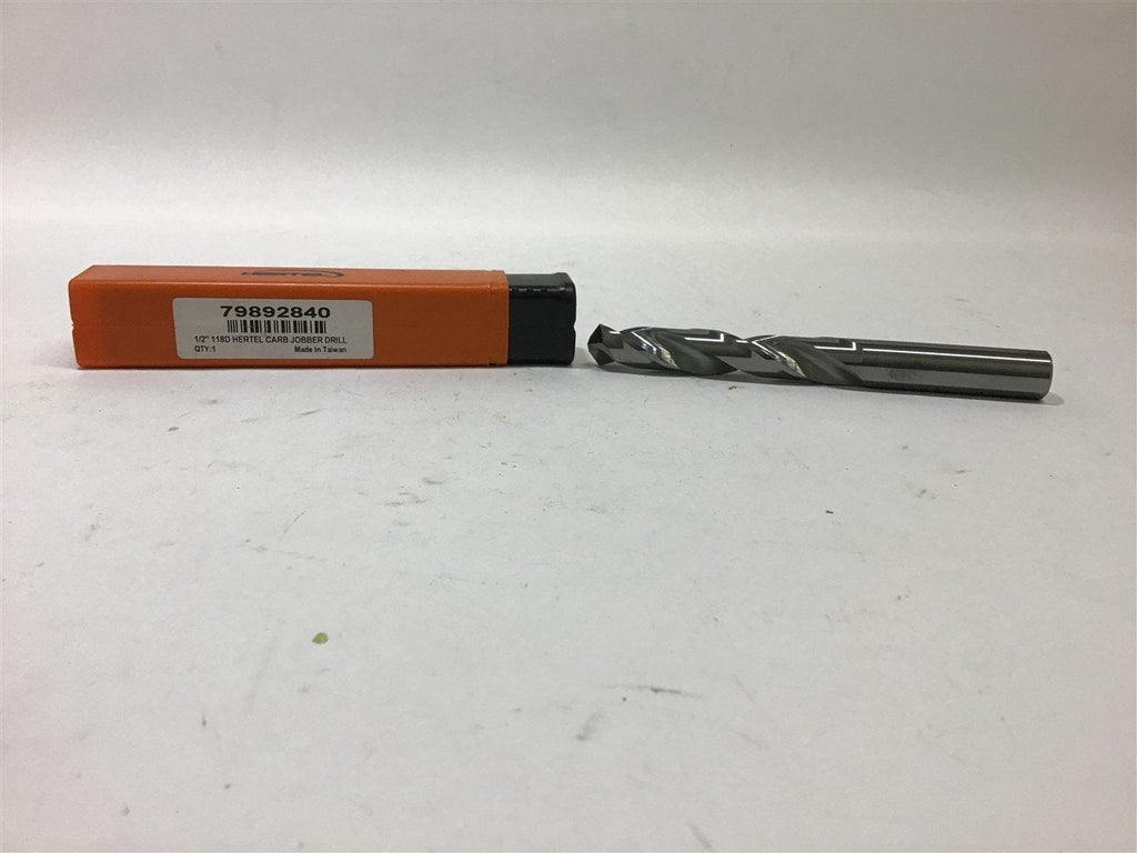 Hertel 79892840 Carb Jobber Drill 1/2" 118D