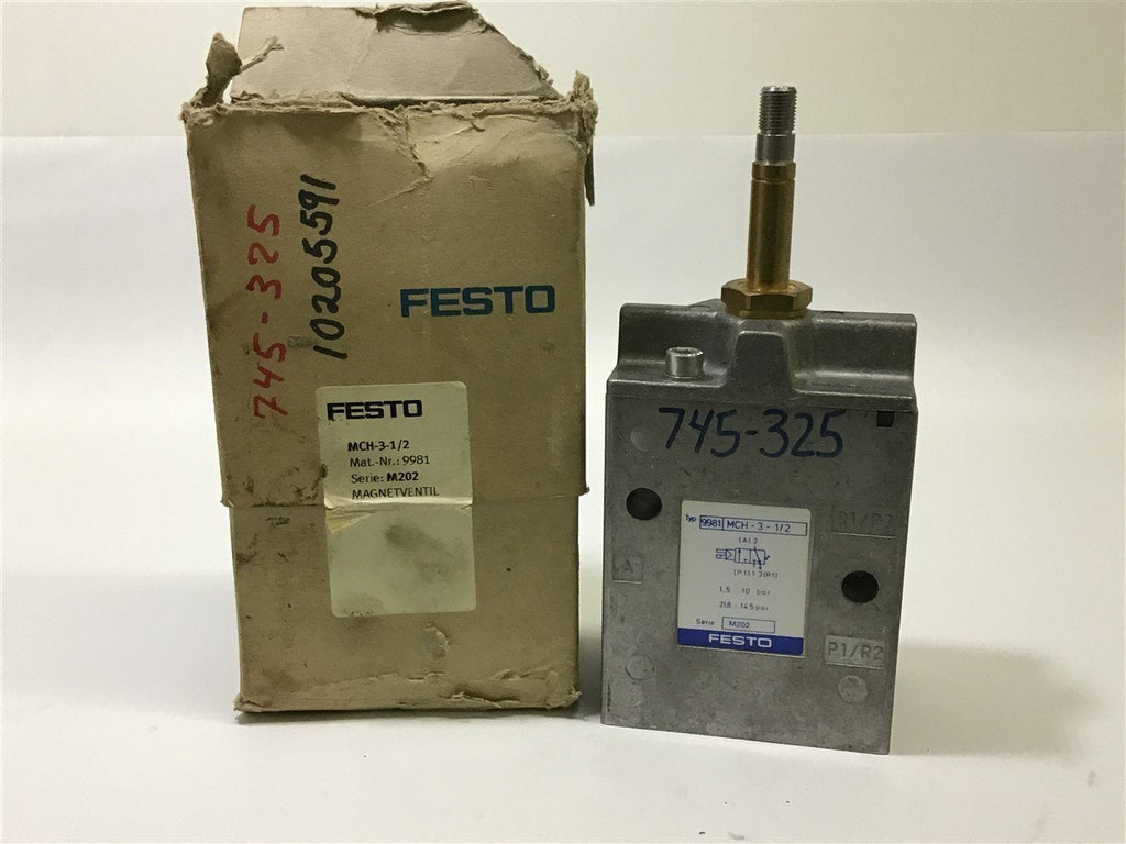 Festo MCH-3-1/2 Solenoid Valve Ser M202