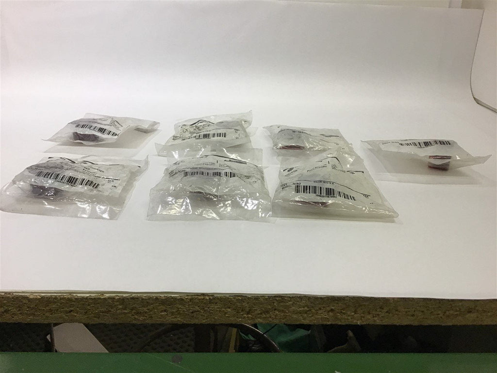 Allen-Bradley 800T-N40 Pushbutton Illuminated Red Head Cap Lot of 7
